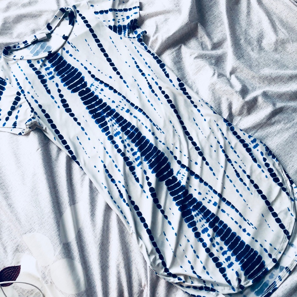 Blue Tie Dye Dress